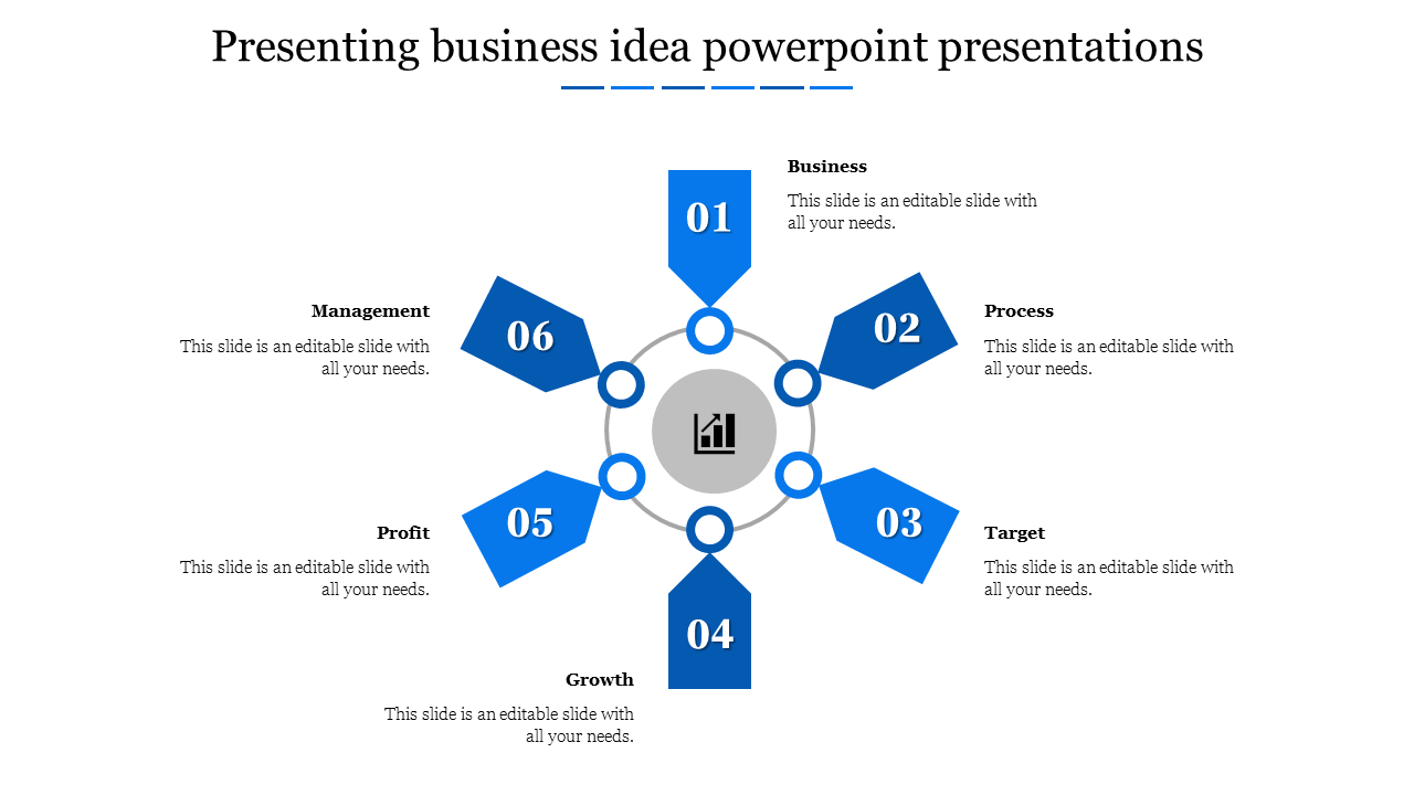 presenting business idea powerpoint presentations-Blue
